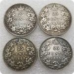 Antique Style Canadian Silver Dollar Custom Metal Medal Badge 1875 1880 1889 1893 Canada 25 Cents Craftwork