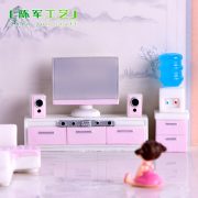 Modern Home Small Furniture TV Cabinet Resin Ornament Customizable Decorative Item Computer Water Dispenser Vanity Mirror - Image 2