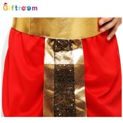 Egyptian Prince Pharaoh Red Skirt Costume for Boys Halloween Cosplay Adult Stage Performance Role-playing Outfit Theatrical Costume - Image 5