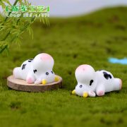 Chen Jun Craft Miniature Landscape Decorative Resin Ornament Adorable Cow Garden Potted Plant Decoration Customizable - Image 4
