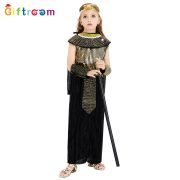 European and american halloween cosplay children's egyptian black prince and princess role play costume stage performance outfit - Image 2