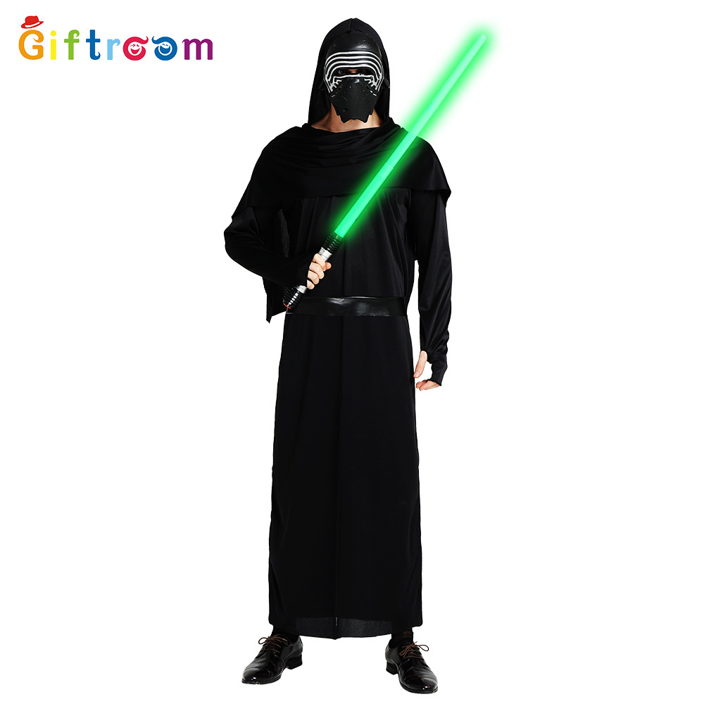11803640893_1848635627.jpg Adult Star Wars Party Costume Halloween Theme Kylo Ren Role-playing Suit for Men Stage Performance Wardrobe - Image 1