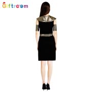 Elegant Pharaoh Queen Couple Costume Adult Stage Performance Egyptian Black Outfit Role Play Show Suit - Image 5