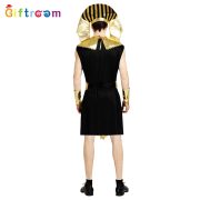 Elegant Pharaoh Queen Couple Costume Adult Stage Performance Egyptian Black Outfit Role Play Show Suit - Image 4