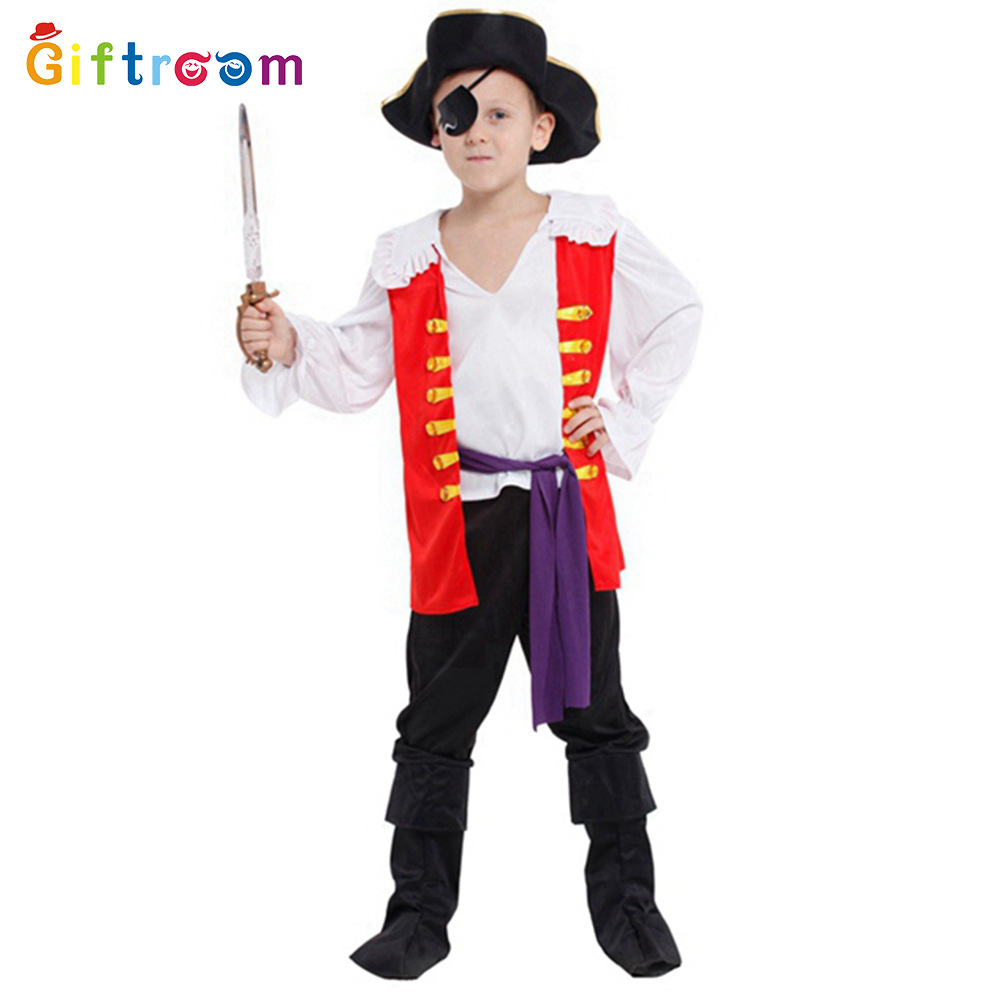 11839747980_1848635627.jpg Adult Cosplay Caribbean Pirate Role-playing Costume Stage Performance Outfit Handsome Little Pirate Suit for Drama Show - Image 1