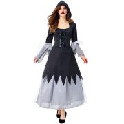 Elastic Halloween Witch Costume Long Robe Adult Cosplay Magic Witch Role-playing Outfit for Women Stage Performance - Image 5