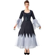 Elastic Halloween Witch Costume Long Robe Adult Cosplay Magic Witch Role-playing Outfit for Women Stage Performance - Image 2