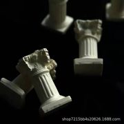 Roman Column Candle Customizable Decorative Ornament Photography Background Prop Resin Craft Ideal for Ins Decoration - Image 5