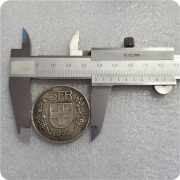 Antique Style Swiss 1928-B Brass Plated Silver Commemorative Coin #2154 Custom Metal Medal Badge Premium Quality Engraving - Image 3
