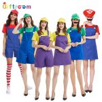 Adult Halloween Party Cosplay Mario Role-playing Cartoon Game Uniform Louis Costume Stage Performance Fashionable Adult Clothing