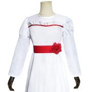 Annabelle Doll Cosplay Costume White Dress Adult Stage Performance Horror Outfit Perfect for Halloween - Image 3