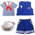 Stranger Things 3 Ice Cream Shop Employee Cosplay Costume Adult Stage Performance Costume Film And TV Anime Clothing