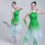 New Classic Adult Women's Dance Costume Ethnic Flowering Jasmine Skirt for Stage Performance Gradual Color Change Outfit