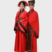 Adult Stage Performance Costume Hanfu Ancient Chinese Wedding Gown Men Women Traditional Ceremony Entertainment Outfit - Image 2