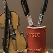 Retro Sax Violin Book Decorative Resin Pen Holder Customizable Living Room Study Desktop Decoration Artisanal Craft - Image 5