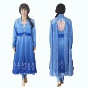Sweet Ice And Snow Princess Elsa Cosplay Costume Adult Stage Performance Dress Elegant Elsas Outfit For Fans And Performers - Image 3