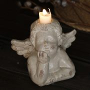 Nordic Retro Cupid Angel Candlestick Customizable Decorative Resin Ornament for Garden Courtyard Artistic Decor Gifts - Image 3