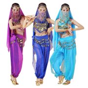 Adult Stage Performance Costume Indian Belly Dance Outfit Xinjiang Practice Suit Highlight Pants for Dance Performances - Image 2