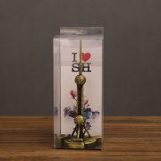 Custom Metal Model of Shanghai Oriental Pearl Tower Tourist Souvenir Bronze-Colored Zinc Alloy Construction Architectural Model - Image 3