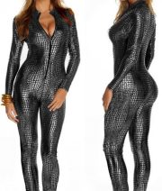 New European And American Bar DS Nightclub Stage Costume Glitter Snake Skin Onesie Adult Performance Outfit In Stock Wholesale Drop Shipping - Image 5