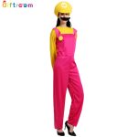 Mario Adult Stage Performance Costume Super Mario Game Character Halloween Outfit Role-playing Maryo Clothing