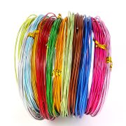 DIY Woven Craft Colored Aluminum Wire 0.6-3mm Custom Metal Medal Badge Material Small Jewelry Making Oxidized Aluminum Wire - Image 3
