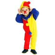 Children's Halloween Cosplay Costume Yellow And Red Clown Outfit For Stage Performance And Nursery Disco Show - Image 3