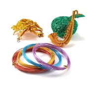 DIY Woven Craft Colored Aluminum Wire 0.6-3mm Custom Metal Medal Badge Material Small Jewelry Making Oxidized Aluminum Wire - Image 6