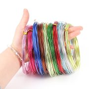 DIY Woven Craft Colored Aluminum Wire 0.6-3mm Custom Metal Medal Badge Material Small Jewelry Making Oxidized Aluminum Wire - Image 2