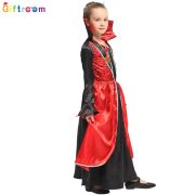 Adult Stage Performance Costume Large Collar Long Dress for Children's Witch Vampire Masquerade Cosplay Outfit - Image 4