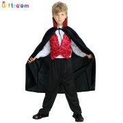 Western Halloween Party Children's Clothing Male Child Court Style Vampire Devil Death God Performance Costume