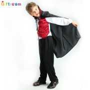 Western Halloween Party Children's Clothing Male Child Court Style Vampire Devil Death God Performance Costume - Image 2