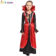 Adult Stage Performance Costume Large Collar Long Dress for Children's Witch Vampire Masquerade Cosplay Outfit - Image 2