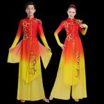 Modern Classical Dance Performance Costume For Adults Chinese Style Drums Opening Dance Outfit Stage Performance Gown