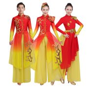 Modern Classical Dance Performance Costume For Adults Chinese Style Drums Opening Dance Outfit Stage Performance Gown - Image 5