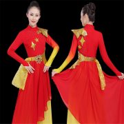Modern Classical Dance Performance Costume For Adults Chinese Style Drums Opening Dance Outfit Stage Performance Gown - Image 3