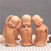 Adorable Little Monk Resin Ornament Customizable Decorative Car Interior Decoration Buddha Statue for Vehicle Decoration - Image 2