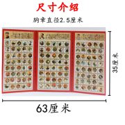 Red Collection Chairman Mao Emblem Wholesale Custom Metal Badge Memorial Chest Pin 120 Full Set 2.5cm Commemorative Medals - Image 2
