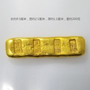 Antique Style Golden Bar and ingot Non-golden Brass Material Custom Metal Medal Badge Craftwork for Special Occasions