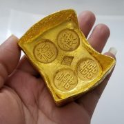 Antique Style Golden Bar Copper Material Non-Golden Prop Custom Metal Medal Badge Handicrafts Gold Ingot Decoration - Image 3