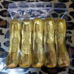 Antique Style Golden Bar Copper Alloy Non-Gold Custom Metal Medal Badge Handcrafted Artwork Gold Ingot Design