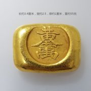 Antique Style Gold Yuanbao Replica Craftwork Non-Golden Brass Material Ornament Custom Metal Medal Badge J33 - Image 2