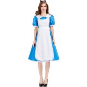 Alice In Wonderland Tea Party Theme Adult Stage Performance Costume Blue Dress For Cultural Art Festival Performances - Image 2