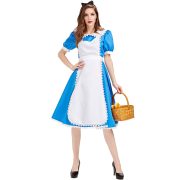 Alice In Wonderland Tea Party Theme Adult Stage Performance Costume Blue Dress For Cultural Art Festival Performances - Image 3
