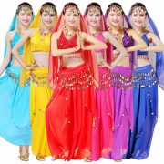 Indian Dance Performance Outfit Stage Performance Costume Belly Dance Set Summer Skirt Bra Sling Skirt Performance Clothes - Image 4
