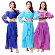 Indian Dance Performance Outfit Belly Dance Costume Set New Model Practice Dance Performance Clothing Stage Costume For Adults - Image 2