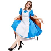 Alice In Wonderland Tea Party Theme Adult Stage Performance Costume Blue Dress For Cultural Art Festival Performances - Image 6