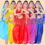 Indian Dance Performance Outfit Stage Performance Costume Belly Dance Set Summer Skirt Bra Sling Skirt Performance Clothes