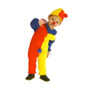 Adult Stage Performance Costume Red Yellow Clown Outfit Direct Sale from Manufacturer for Children's Masquerade Event - Image 3