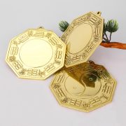 Custom Metal Tai Chi Mirror Brass Eight Trigrams Convex Concave Ornamental Copper Artifacts Wholesale Metal Badges Medals - Image 5